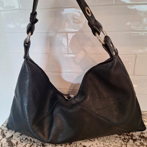 Biacci  Black Soft Leather Shoulder Bag, - Picture 1 of 11
